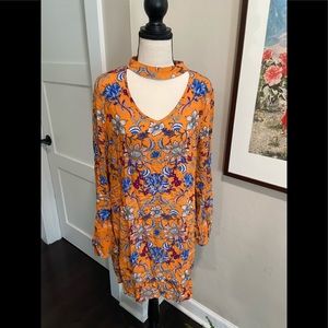 Bohemian Floral Print Dress